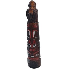 Vintage Avon Totem Pole Deep Woods Aftershave Empty Bottle